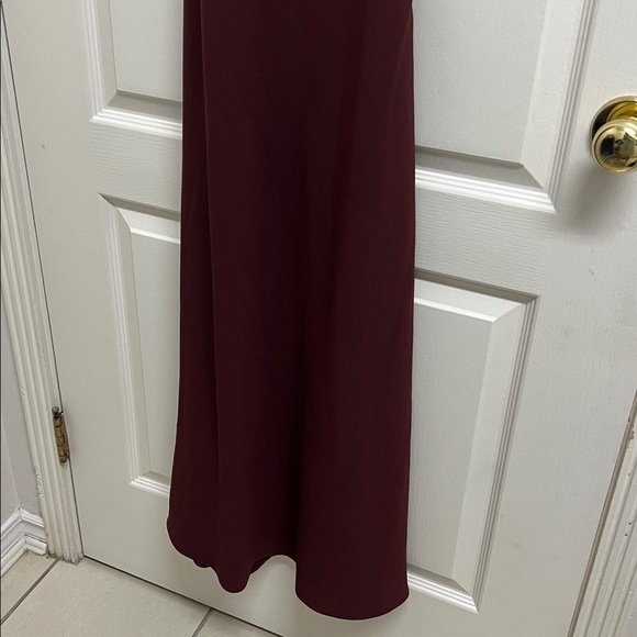 Aritzia Wilfred Jeanie Strappy Midi Dress | Size 2 Burgundy - Picture 3 of 9